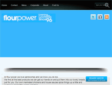 Tablet Screenshot of flour-power.com